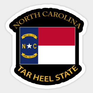 Flag - North Carolina - Tar Heel State Sticker